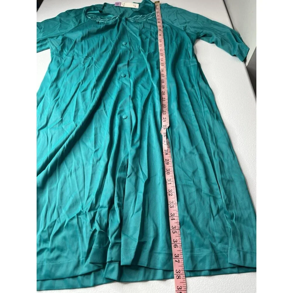 Vassarette Nightgown Button Front Evergreen Size XL 31100‎